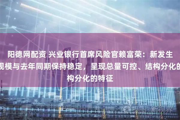 阳德网配资 兴业银行首席风险官赖富荣：新发生不良规模与去年同期保持稳定，呈现总量可控、结构分化的特征